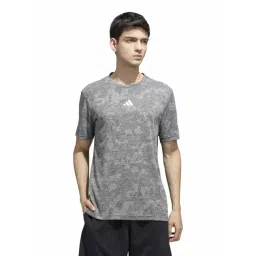 Adidas Black Regular Fit Printed Sports T-Shirt-picture-43