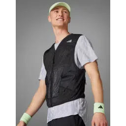 adidas Black Slim Fit Ultimate Vest Jacket-picture-31