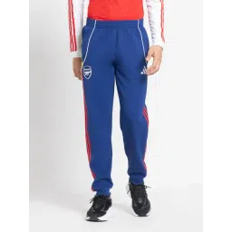 Adidas Blue Cotton Regular Fit Printed Sports Trackpants-picture-12