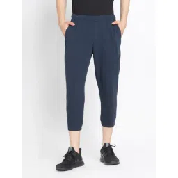 Adidas Blue Cotton Regular Fit Sports Trackpants-picture-29