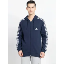 Adidas Blue M 3S FT FZ HD Jacket-picture-29