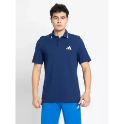 adidas Blue M SL PQ PS Polo T-Shirt-picture-17