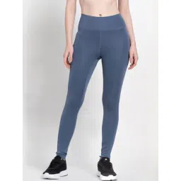 adidas Blue Mid Rise Sports Tights-picture-22