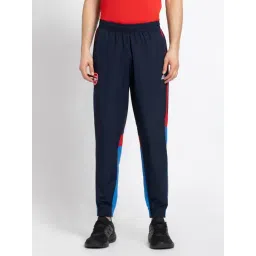 Adidas Blue Regular Fit Colour Block Joggers-picture-19