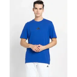 Adidas Blue Regular Fit Printed Sports T-Shirt-picture-42
