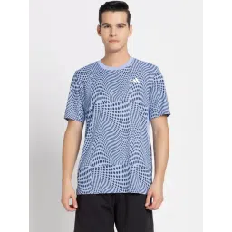Adidas Blue Regular Fit Printed Sports T-Shirt-picture-28