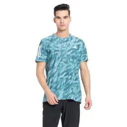 Adidas Blue Regular Fit Printed Sports T-Shirt-picture-22