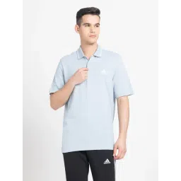 adidas Blue Regular Fit Sports Polo T-Shirt-picture-31