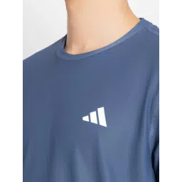Adidas Blue Regular Fit Sports T-Shirt image 4