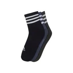 adidas Blue Striped Mid Socks Pair of 3 - S-picture-40