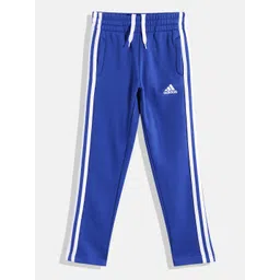 ADIDAS Boys FLEECE 3S PAN Side Striped Track Pants-picture-11