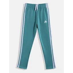 ADIDAS Boys FLEECE 3S PAN Side Striped Track Pants-picture-40