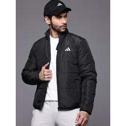 ADIDAS Brand Logo Printed mock Collar Puffer Jacket-picture-15