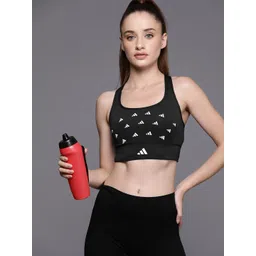 ADIDAS Brand Logo Printed Powerreact Aeroready Medium Support Bra- HZ1522-picture-13