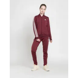 Adidas Burgundy W 3S TR TS Tracksuit-picture-19