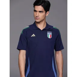 ADIDAS FIGC Printed Polo Collar Aeroready T-shirt-picture-24