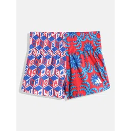 ADIDAS Girls Geometric Printed Above Knee Shorts-picture-16