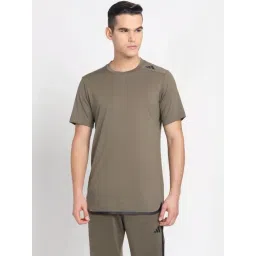 Adidas Green Cotton Regular Fit T-Shirt-picture-32