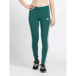 adidas Green Cotton Stripes Leggings-picture-46