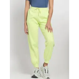 ADIDAS Green Plain Sports Joggers-picture-21