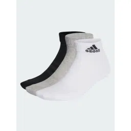 adidas Grey Ankle Socks Pair of 3 - M-picture-17