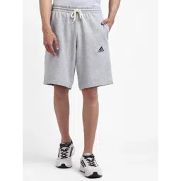 Adidas Grey Cotton Regular Fit Printed Sports Shorts-picture-26