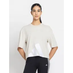 Adidas Grey Cotton Tight Fit Sports T-Shirt-picture-14