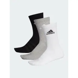 adidas Grey Crew Striped Mid Socks Pair of 3 - S-picture-15
