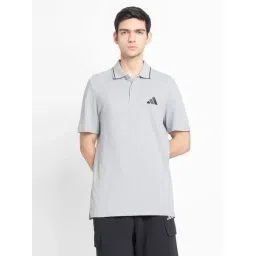 adidas Grey M SL PQ PS Polo T-Shirt-picture-24