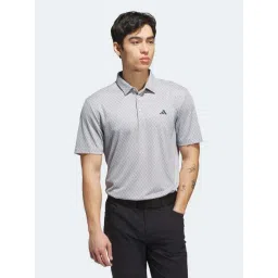 Adidas Grey Regular Fit Printed Polo T-Shirt-picture-33