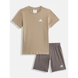 ADIDAS Kids Basic Pure Cotton T-shirt with Shorts-picture-10