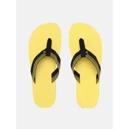 ADIDAS Men Black & Yellow Mistico M Woven Design Thong Flip-Flops-picture-11