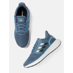 ADIDAS Men Blue Solid Woven Design EQ 19 Run Running Shoes-image-2