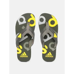 ADIDAS Men Brand Logo Printed Thong Flip-Flops-picture-33