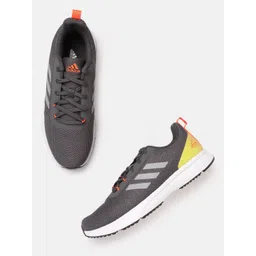 ADIDAS Men Charcoal Grey Glowrun Reflective M Woven Design Running Shoes-picture-19