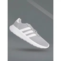 ADIDAS Men Grey & White Woven Design Cloudfoam Lite Racer 3.0 Running Shoes-picture-31