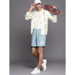 ADIDAS Men Grey Solid Running Sports Shorts-picture-22