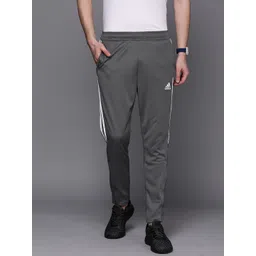 ADIDAS Men Grey Three-Striped Slim Tapered Track Pants image 2