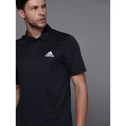 ADIDAS Men Navy Blue Solid Polo Collar PL PS Sustainable T-shirt-image-48