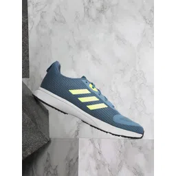 ADIDAS Men Teal Blue & Lime Green Woven Design Jaysaw Reflective Running Shoes-image-42