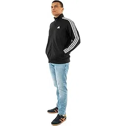 adidas Men Track Top Track Tops | Tr-Es 3S T-Top | Black | Size-L |-picture-35