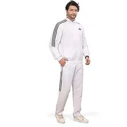 adidas Men Training Mock Collar Long Sleeve Track Suit - Regular Fit Polyester Activewear Set Lightweight, Breathable Sportswear track suit for Gym, Running, Fitness, Casual For Fall Winter-picture-38