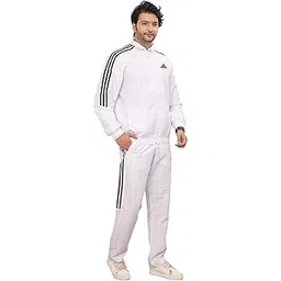 adidas Men Training Mock Collar Long Sleeve Track Suit - Regular Fit Polyester Activewear Set Lightweight, Breathable Sportswear track suit for Gym, Running, Fitness, Casual For Fall Winter-picture-33