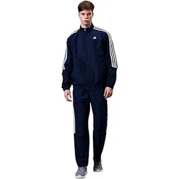 Adidas Men Training Mock Collar Long Sleeve Track Suit - Regular Fit Polyester Activewear Set Lightweight, Breathable Sportswear track suit for Gym, Running, Fitness, Casual For Fall Winter-picture-29