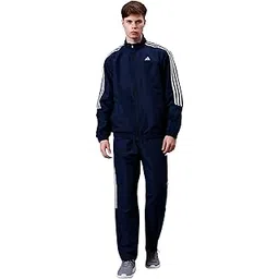 adidas Men Training Mock Collar Long Sleeve Track Suit - Regular Fit Polyester Activewear Set Lightweight, Breathable Sportswear track suit for Gym, Running, Fitness, Casual For Fall Winter-picture-38