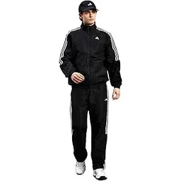 adidas Men Training Mock Collar Long Sleeve Track Suit - Regular Fit Polyester Activewear Set Lightweight, Breathable Sportswear track suit for Gym, Running, Fitness, Casual For Fall Winter-picture-36