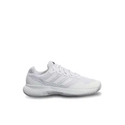 Adidas Men's GameCourt 2 White Tennis Shoes-picture-41