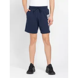 adidas Navy Regular Fit Linear Single Jersey 10 Shorts-picture-41