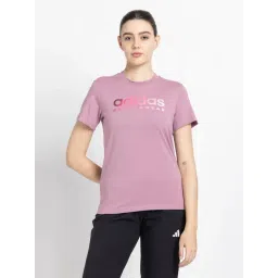 adidas Pink Cotton Printed T-Shirt-picture-32