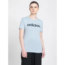 adidas Powder Blue Cotton Printed Sports T-Shirt-picture-14